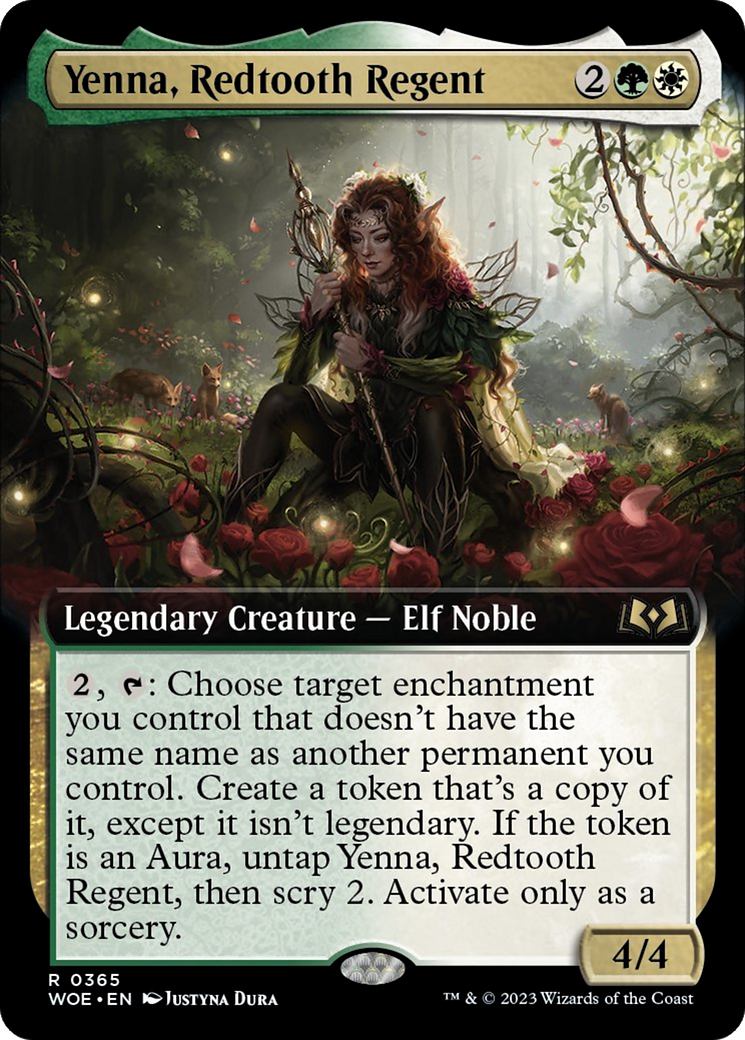 Yenna, Redtooth Regent (Extended Art) [Wilds of Eldraine] | Dumpster Cat Games