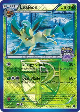 Leafeon (11/116) (States Championship Promo) [Black & White: Plasma Freeze] | Dumpster Cat Games