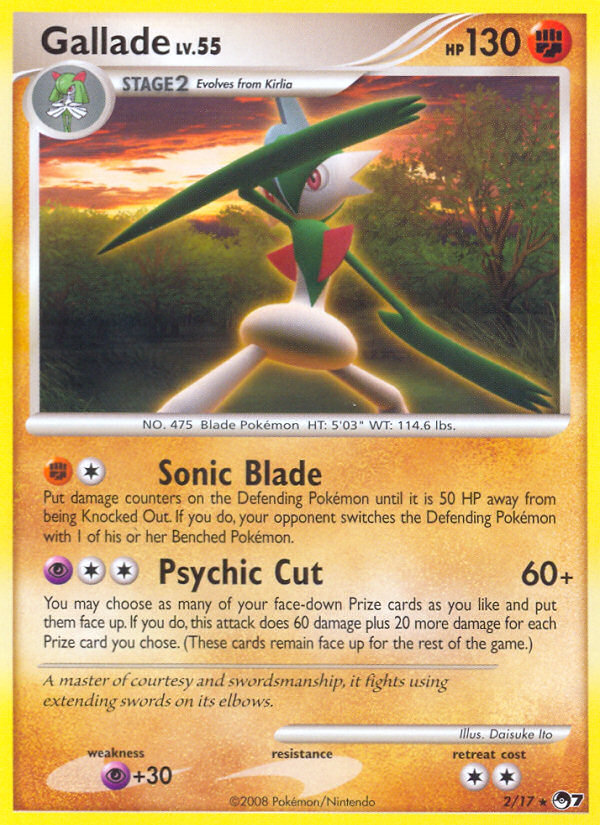 Gallade (2/17) [POP Series 7] | Dumpster Cat Games