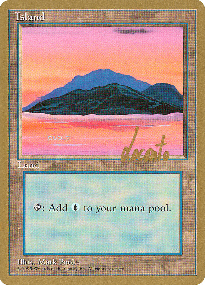 Island (ml369) (Michael Loconto) [Pro Tour Collector Set] | Dumpster Cat Games