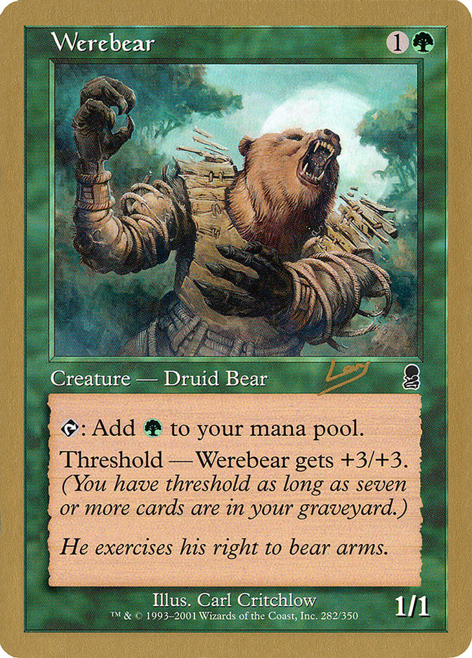 Werebear (Raphael Levy) [World Championship Decks 2002] | Dumpster Cat Games