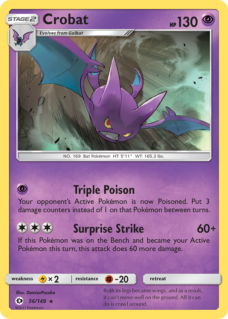 Crobat (56/149) [Sun & Moon: Base Set] | Dumpster Cat Games