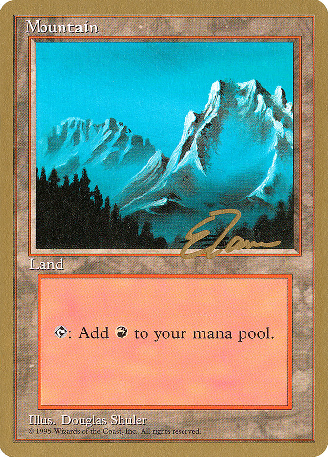 Mountain (et374) (Eric Tam) [Pro Tour Collector Set] | Dumpster Cat Games