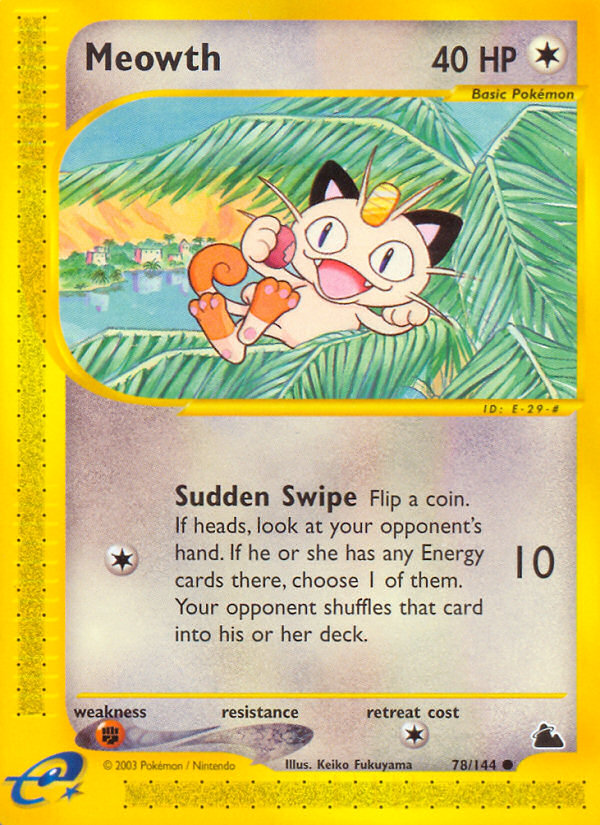 Meowth (78/144) [Skyridge] | Dumpster Cat Games