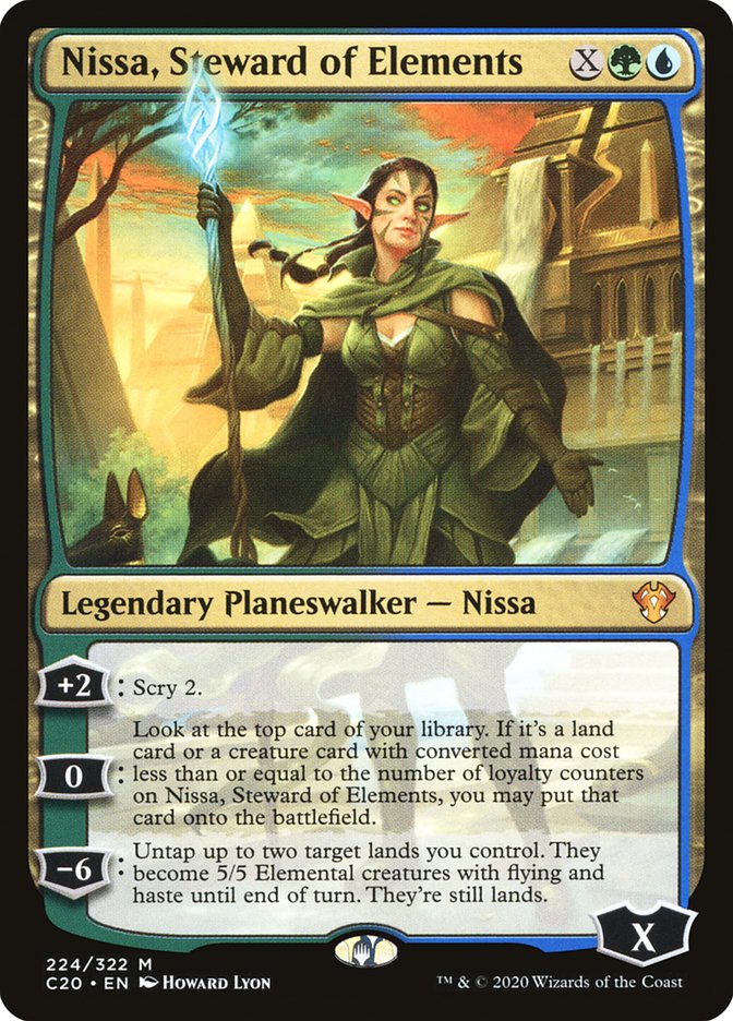 Nissa, Steward of Elements [Commander 2020] | Dumpster Cat Games