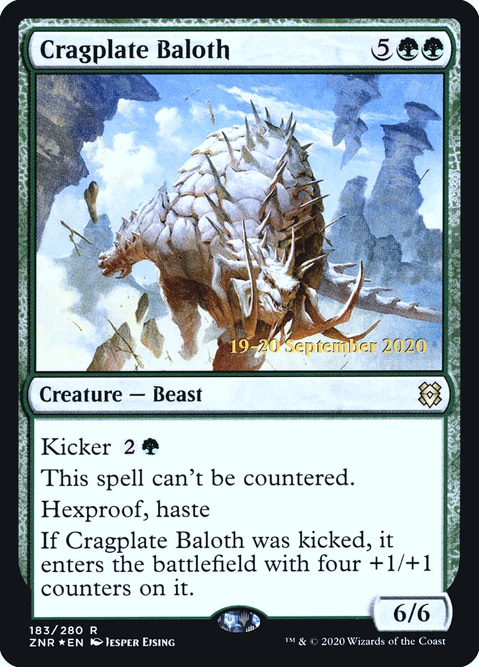 Cragplate Baloth  [Zendikar Rising Prerelease Promos] | Dumpster Cat Games