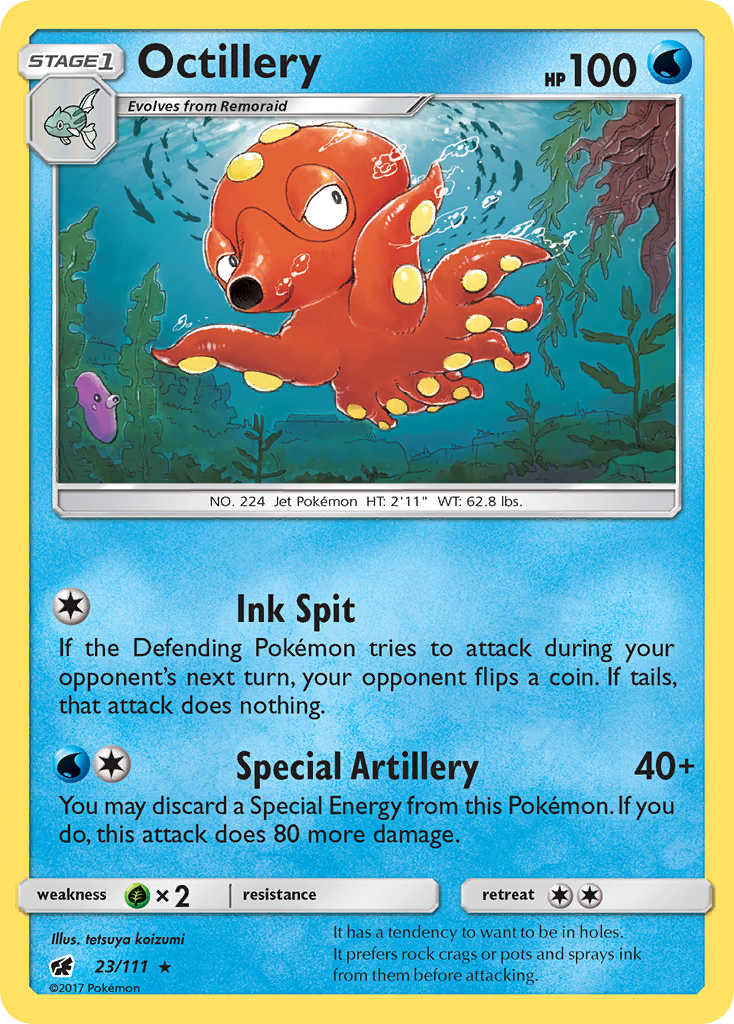 Octillery (23/111) [Sun & Moon: Crimson Invasion] | Dumpster Cat Games