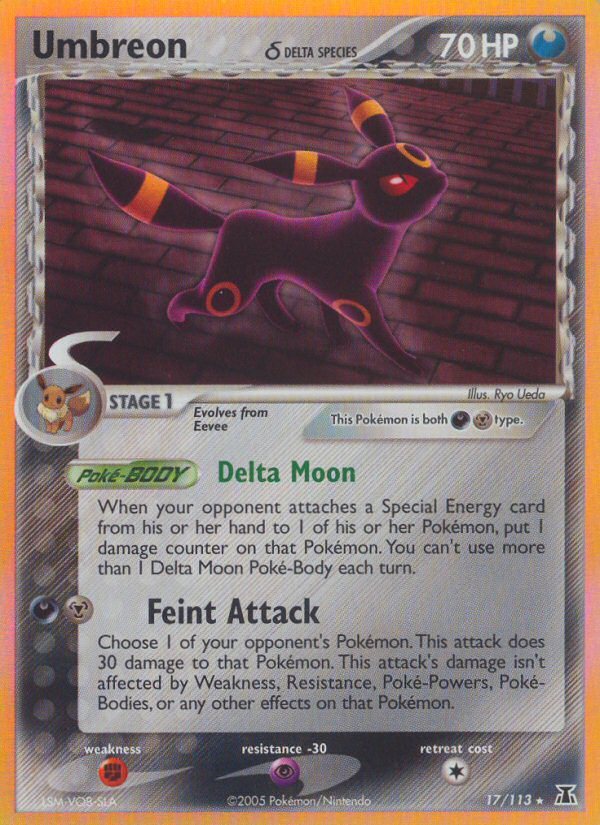 Umbreon (17/113) (Delta Species) [EX: Delta Species] | Dumpster Cat Games