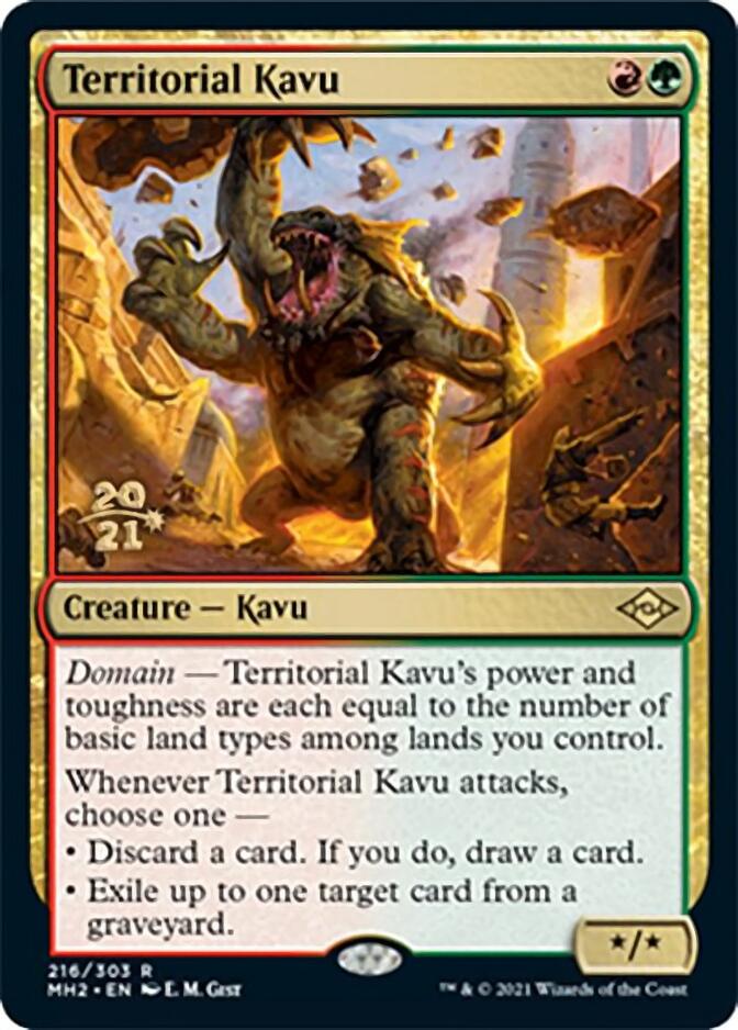 Territorial Kavu [Modern Horizons 2 Prerelease Promos] | Dumpster Cat Games