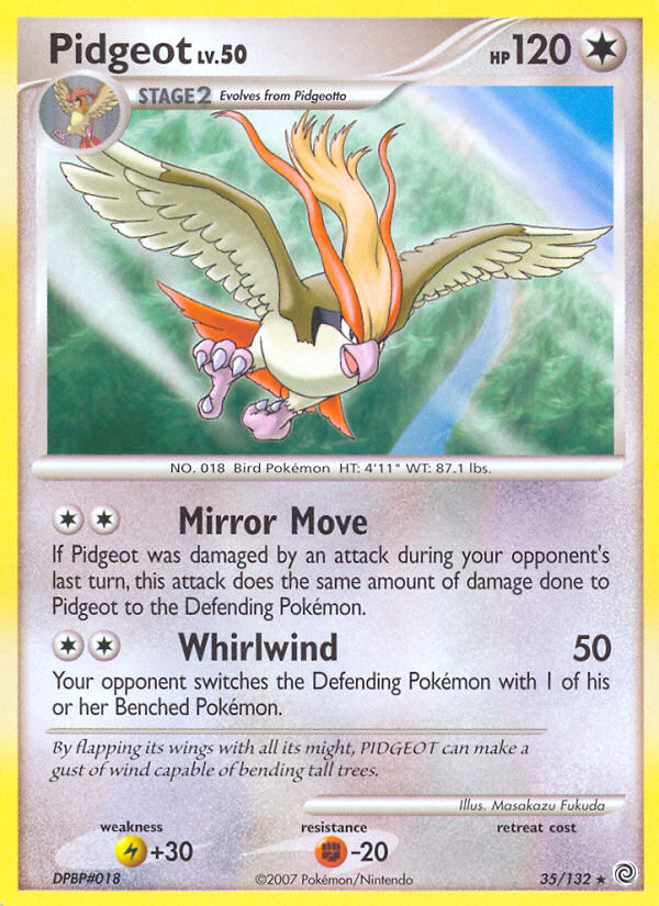 Pidgeot (35/132) [Diamond & Pearl: Secret Wonders] | Dumpster Cat Games