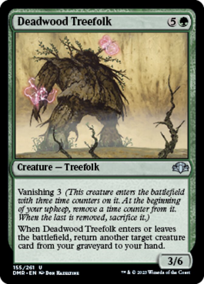 Deadwood Treefolk [Dominaria Remastered] | Dumpster Cat Games