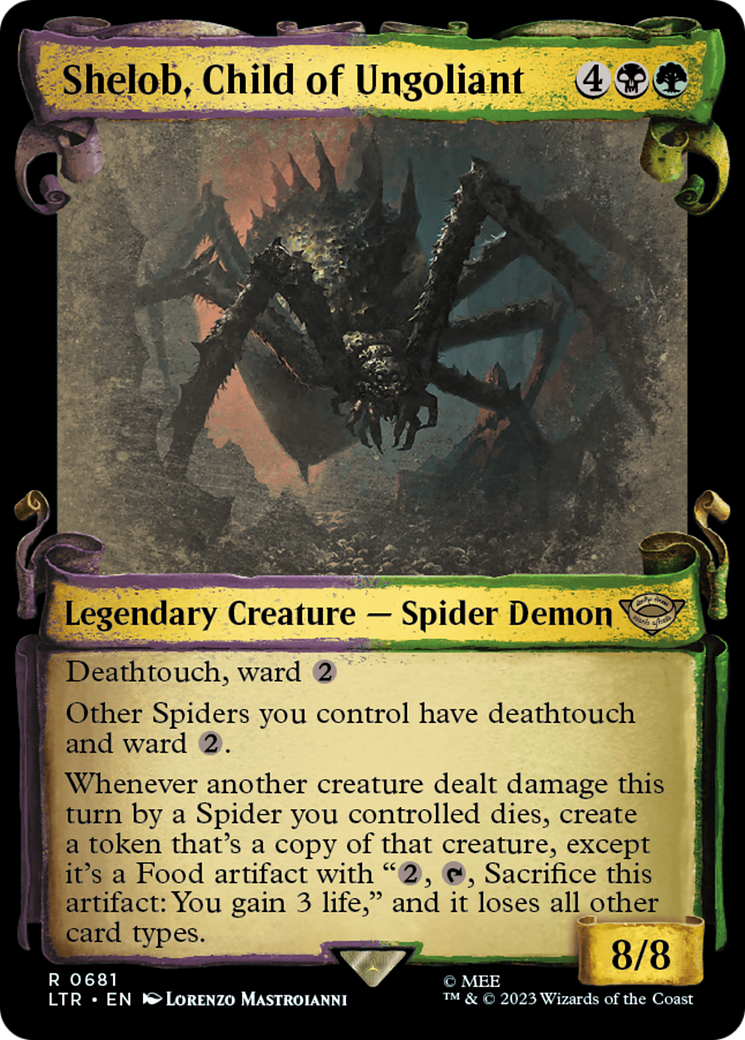 Shelob, Child of Ungoliant [The Lord of the Rings: Tales of Middle-Earth Showcase Scrolls] | Dumpster Cat Games