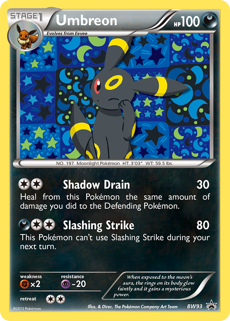 Umbreon (BW93) [Black & White: Black Star Promos] | Dumpster Cat Games