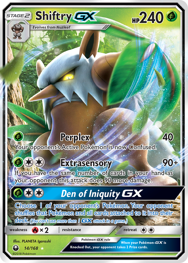 Shiftry GX (14/168) [Sun & Moon: Celestial Storm] | Dumpster Cat Games