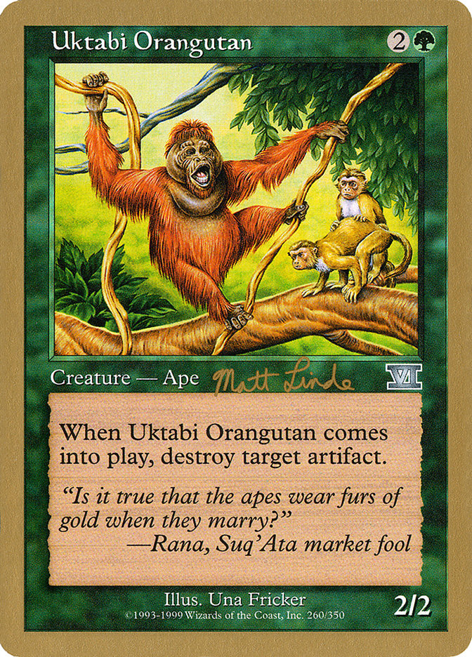 Uktabi Orangutan (Matt Linde) [World Championship Decks 1999] | Dumpster Cat Games