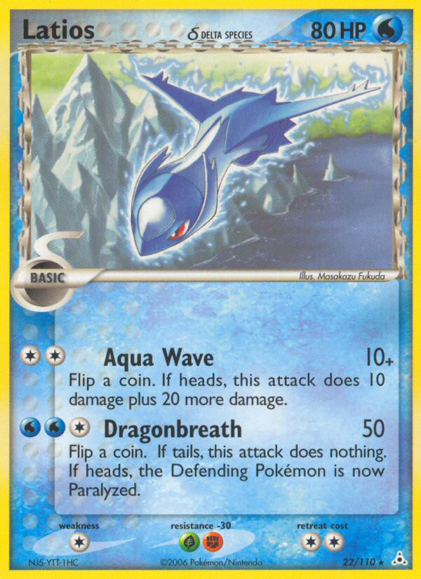 Latios (22/110) (Delta Species) [EX: Holon Phantoms] | Dumpster Cat Games