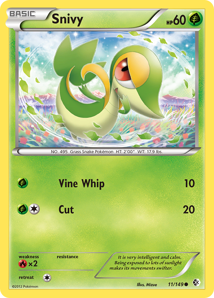 Snivy (11/149) [Black & White: Boundaries Crossed] | Dumpster Cat Games