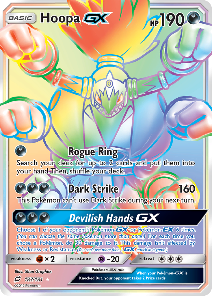 Hoopa GX (187/181) [Sun & Moon: Team Up] | Dumpster Cat Games