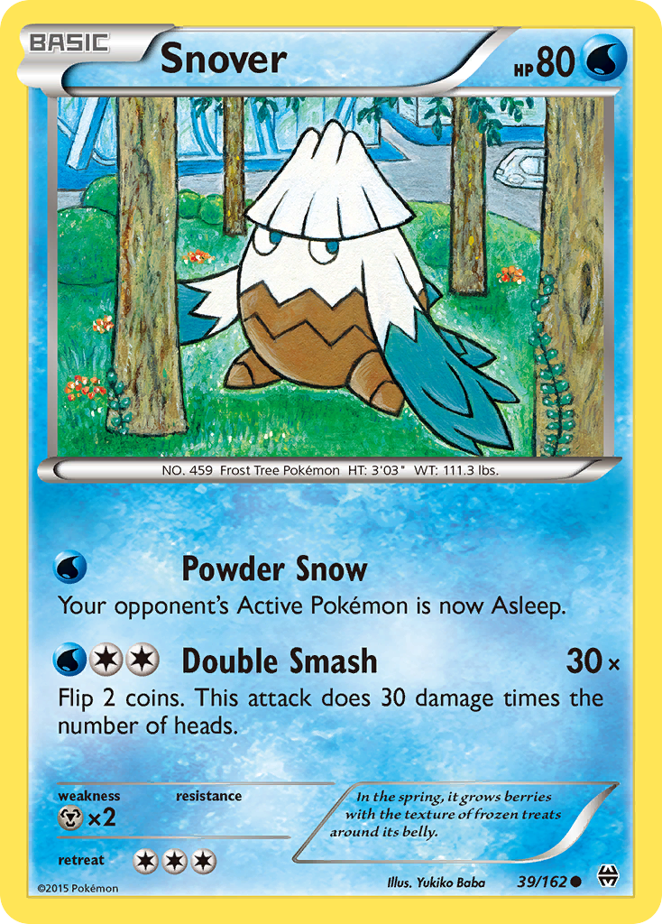 Snover (39/162) [XY: BREAKthrough] | Dumpster Cat Games