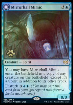 Mirrorhall Mimic // Ghastly Mimicry [Innistrad: Crimson Vow Prerelease Promos] | Dumpster Cat Games