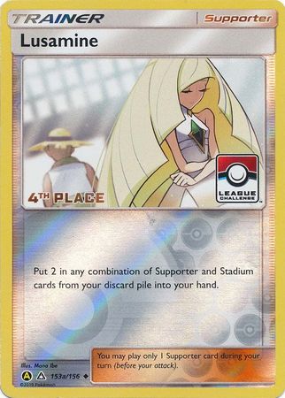 Lusamine (153a/156) (League Challenge Alt Art 4th Place) [Sun & Moon: Ultra Prism] | Dumpster Cat Games