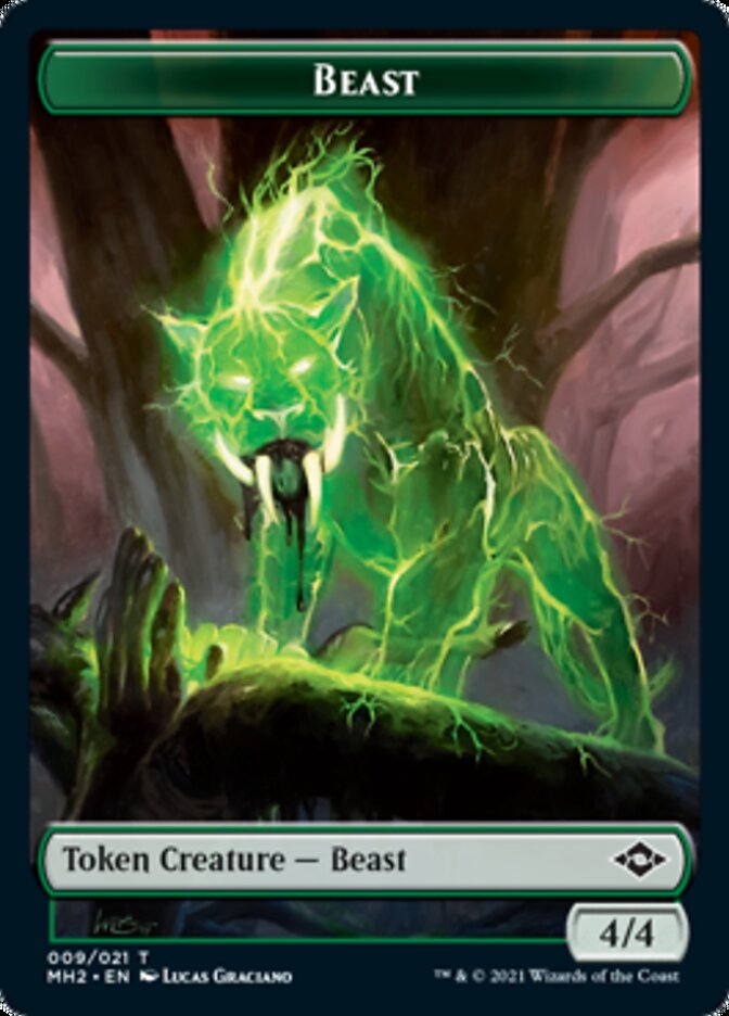 Beast Token [Modern Horizons 2 Tokens] | Dumpster Cat Games