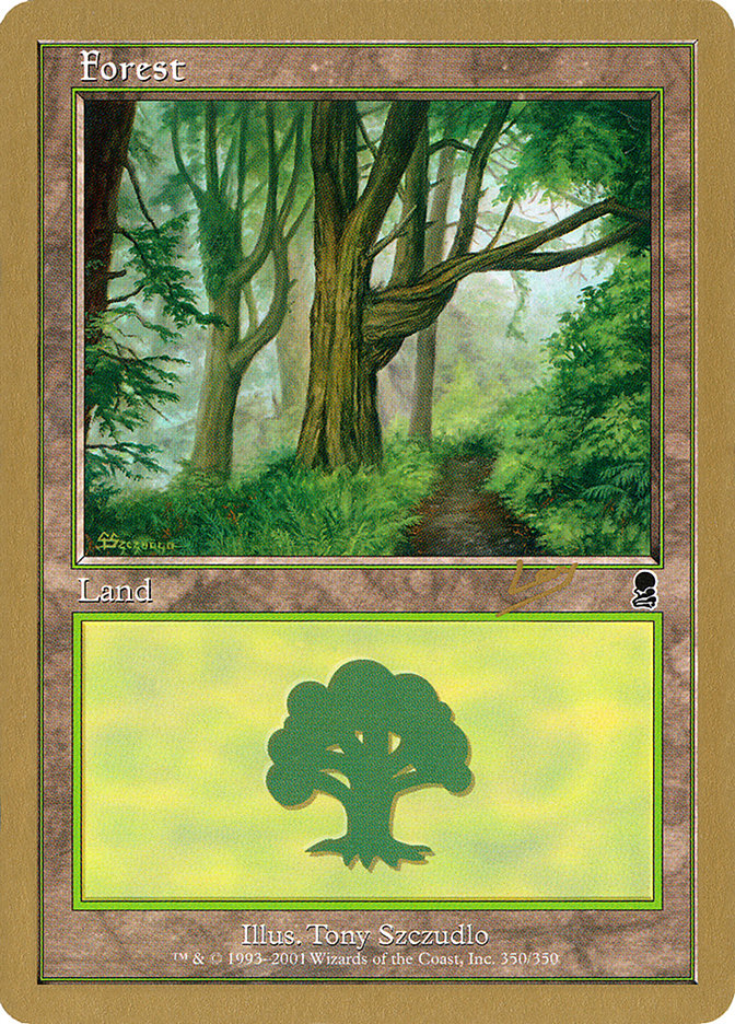 Forest (rl350) (Raphael Levy) [World Championship Decks 2002] | Dumpster Cat Games