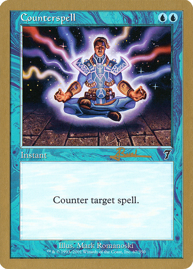 Counterspell (Antoine Ruel) (7ED) [World Championship Decks 2001] | Dumpster Cat Games