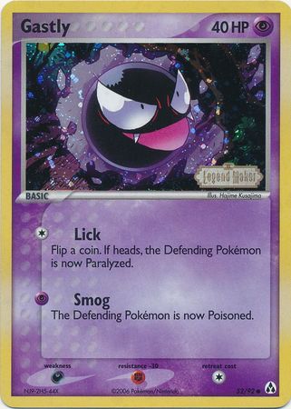 Gastly (52/92) (Stamped) [EX: Legend Maker] | Dumpster Cat Games