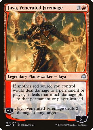 Jaya, Venerated Firemage [War of the Spark] | Dumpster Cat Games