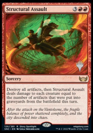 Structural Assault (Promo Pack) [Streets of New Capenna Promos] | Dumpster Cat Games