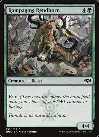 Rampaging Rendhorn [Ravnica Allegiance] | Dumpster Cat Games