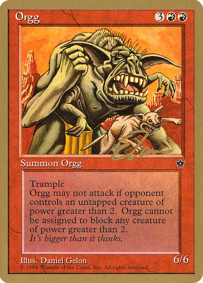 Orgg (Eric Tam) [Pro Tour Collector Set] | Dumpster Cat Games