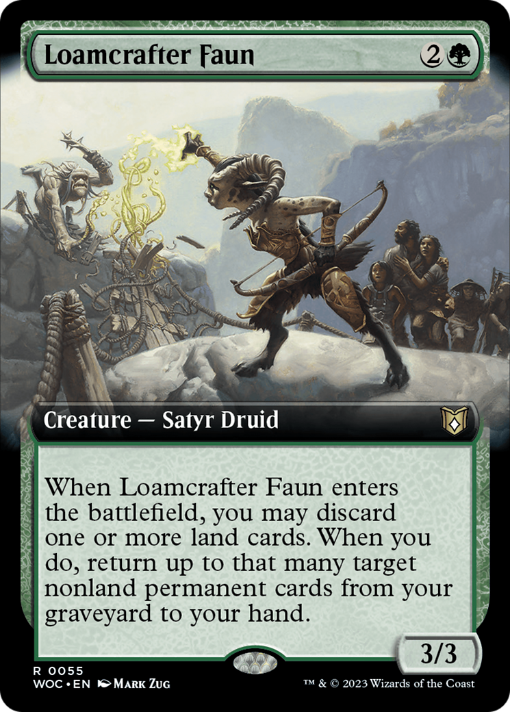 Loamcrafter Faun (Extended Art) [Wilds of Eldraine Commander] | Dumpster Cat Games