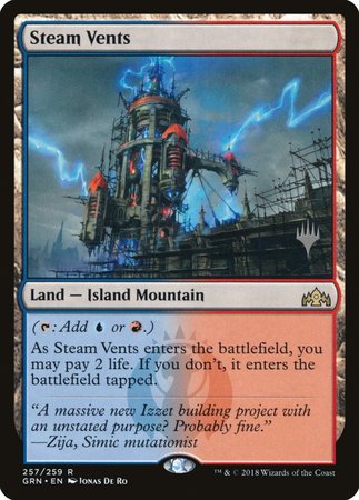 Steam Vents [Guilds of Ravnica Promos] | Dumpster Cat Games