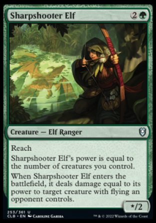 Sharpshooter Elf [Commander Legends: Battle for Baldur's Gate] | Dumpster Cat Games