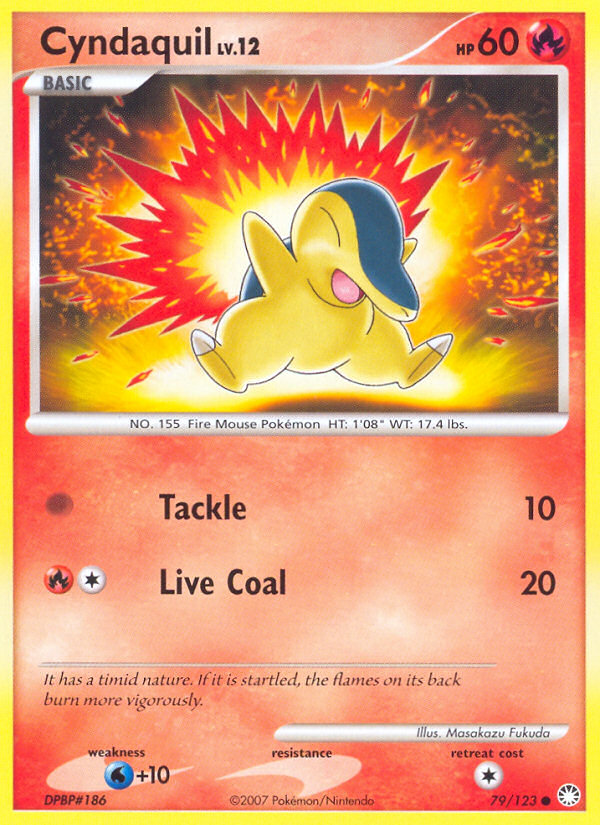 Cyndaquil (79/123) [Diamond & Pearl: Mysterious Treasures] | Dumpster Cat Games