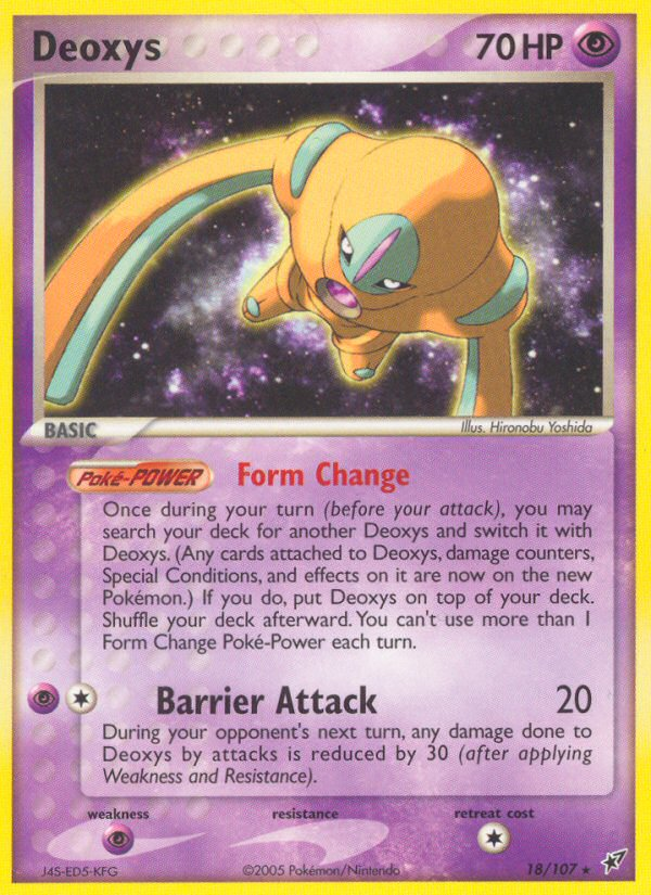 Deoxys (18/107) [EX: Deoxys] | Dumpster Cat Games