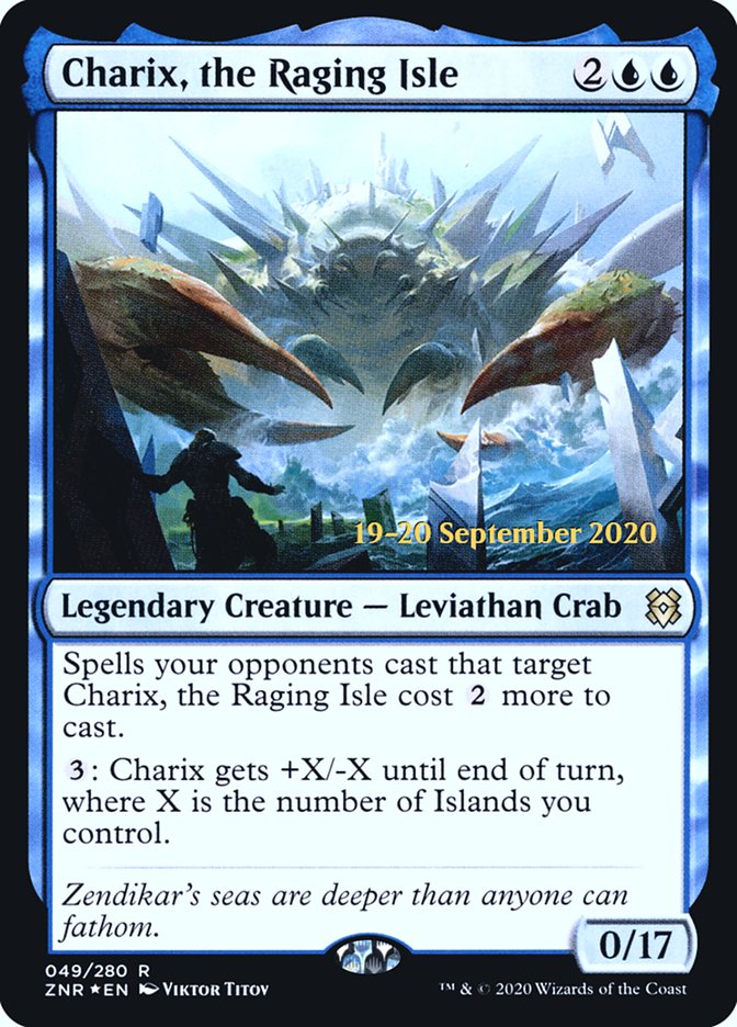 Charix, the Raging Isle  [Zendikar Rising Prerelease Promos] | Dumpster Cat Games