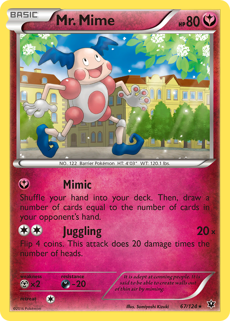 Mr. Mime (67/124) [XY: Fates Collide] | Dumpster Cat Games