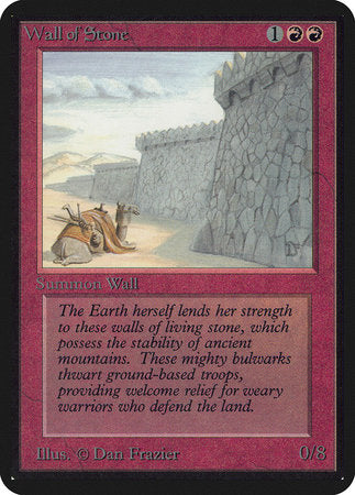 Wall of Stone [Limited Edition Alpha] | Dumpster Cat Games