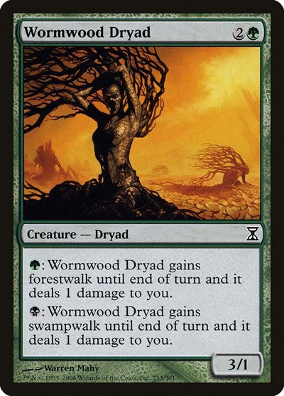 Wormwood Dryad [Time Spiral] | Dumpster Cat Games