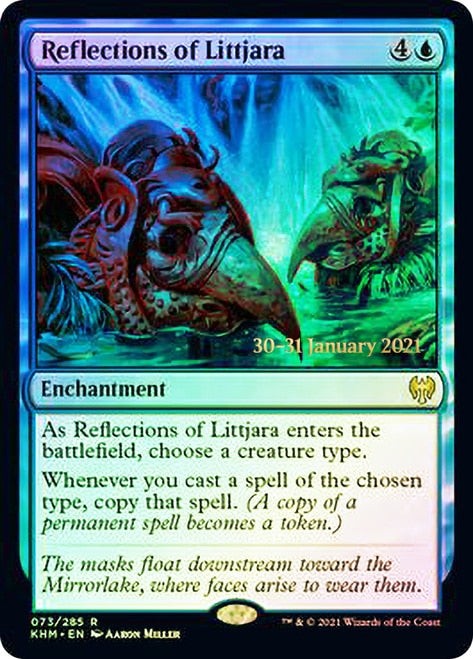 Reflections of Littjara  [Kaldheim Prerelease Promos] | Dumpster Cat Games