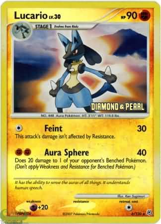 Lucario (6/130) [Burger King Promos: 2008 Collection] | Dumpster Cat Games