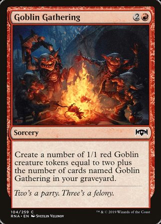 Goblin Gathering [Ravnica Allegiance] | Dumpster Cat Games