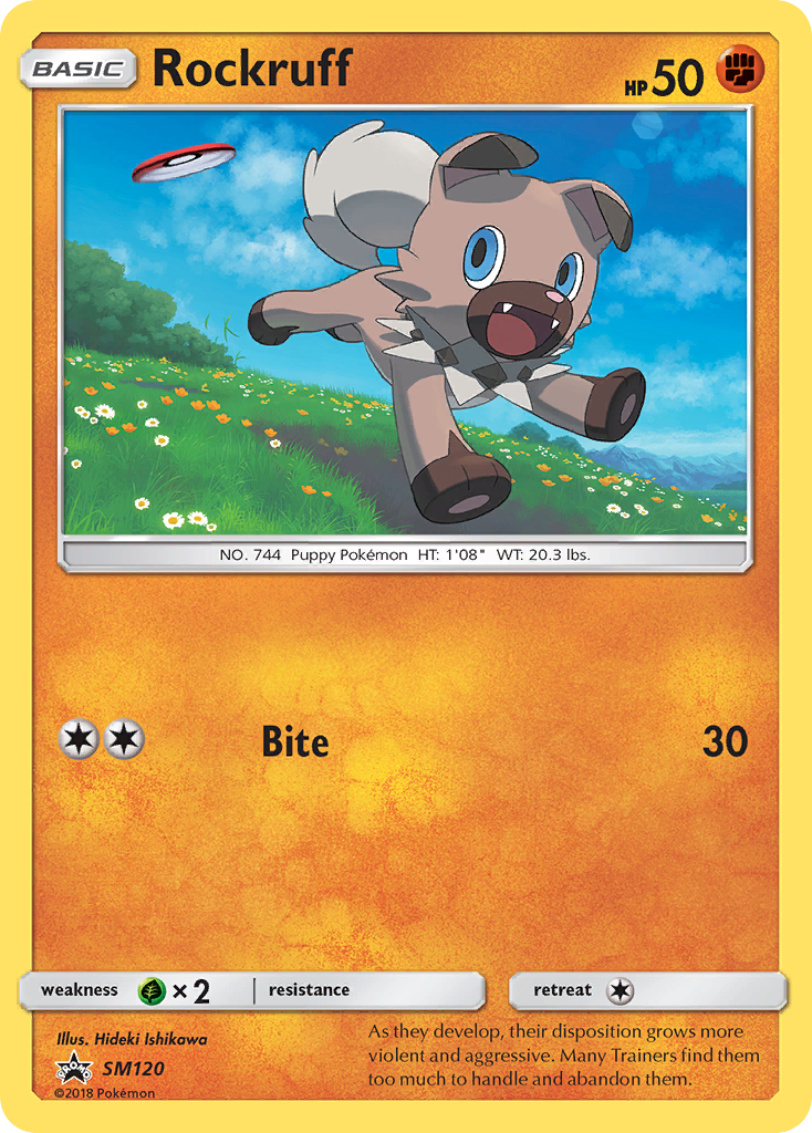 Rockruff (SM120) [Sun & Moon: Black Star Promos] | Dumpster Cat Games