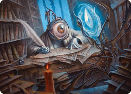 Unblinking Observer Art Card [Innistrad: Midnight Hunt Art Series] | Dumpster Cat Games