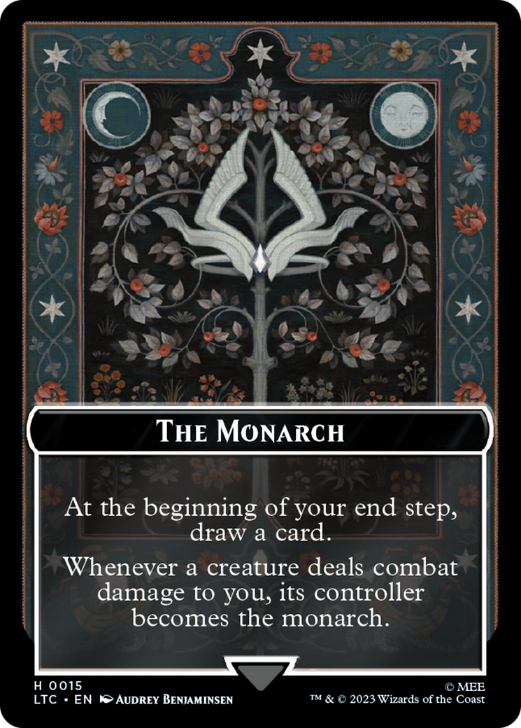 The Monarch // Treasure Double-Sided Token [The Lord of the Rings: Tales of Middle-Earth Commander Tokens] | Dumpster Cat Games