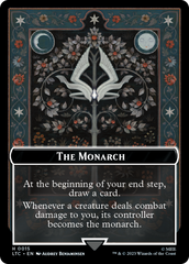 The Monarch // Treasure Double-Sided Token [The Lord of the Rings: Tales of Middle-Earth Commander Tokens] | Dumpster Cat Games