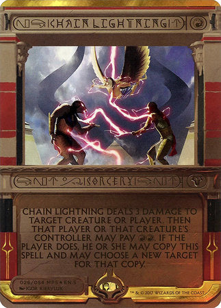 Chain Lightning [Amonkhet Invocations] | Dumpster Cat Games